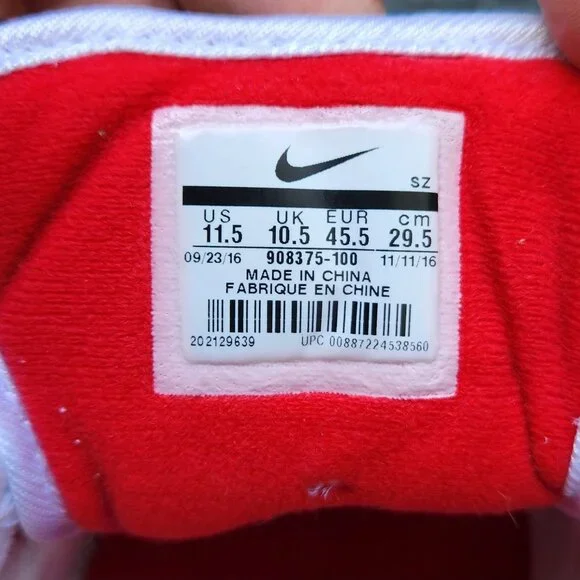 ❤️️SOLD!!!❤️ 1st Release 908375-100 Nike Air Max 1 OG Anniversary 'Red' - Picture 12 of 16